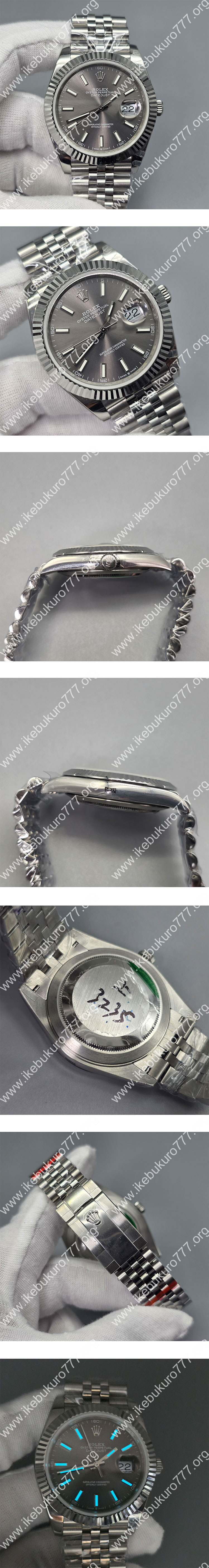 【 41mm、3235搭載】ロレックスコピー デイトジャスト M126334-0014 スレート 超人気 GM製