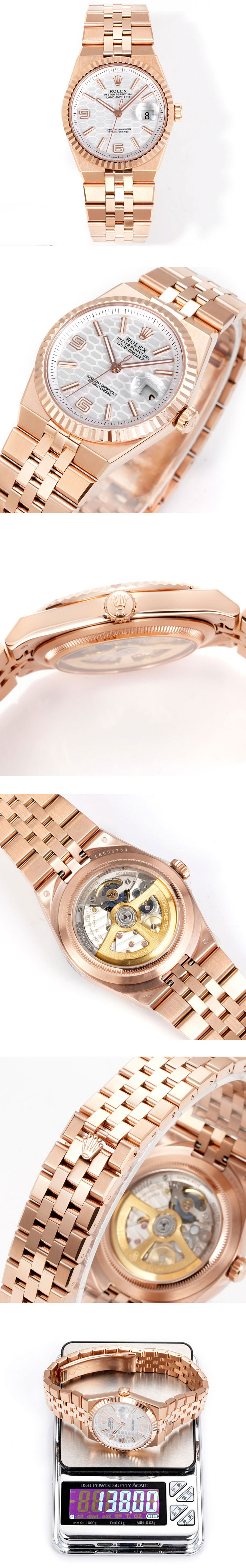 【EB工場 加重版】ロレックス M127235-0001 ランドドゥエラー 36mm シルバー スーパーコピー時計