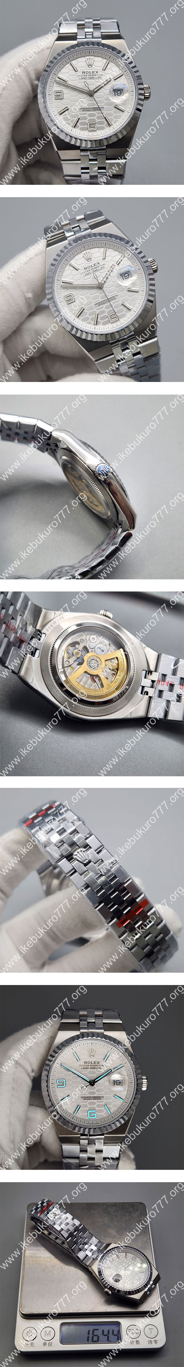 EB工場 加重版 ロレックスコピー ランドドゥエラー 127334 シルバー 7135搭載
