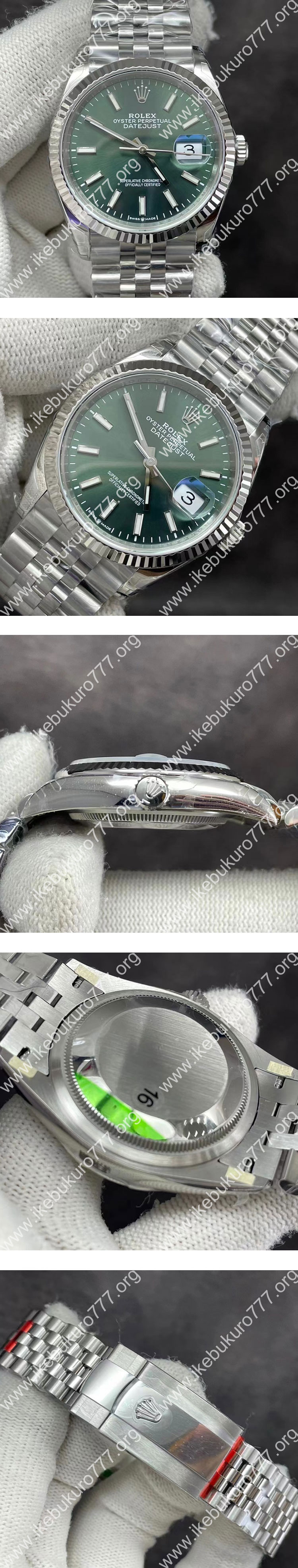 VS工場製 ロレックスコピー M126234-0051 デイトジャスト 36mm グリーン 優れた精度