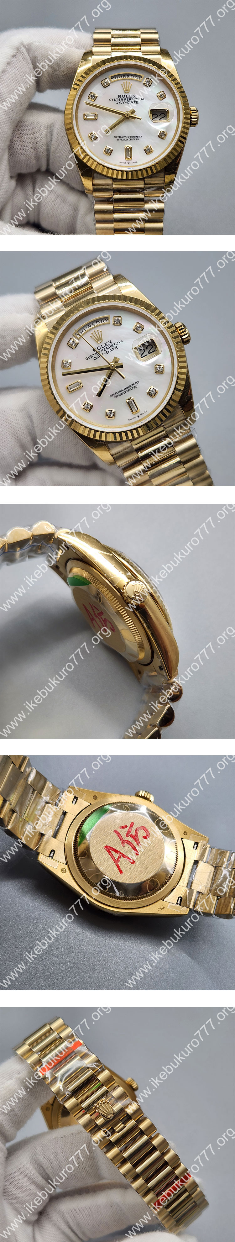 シークレットモデルROLEXデイデイト128238  36mm (GM工場)