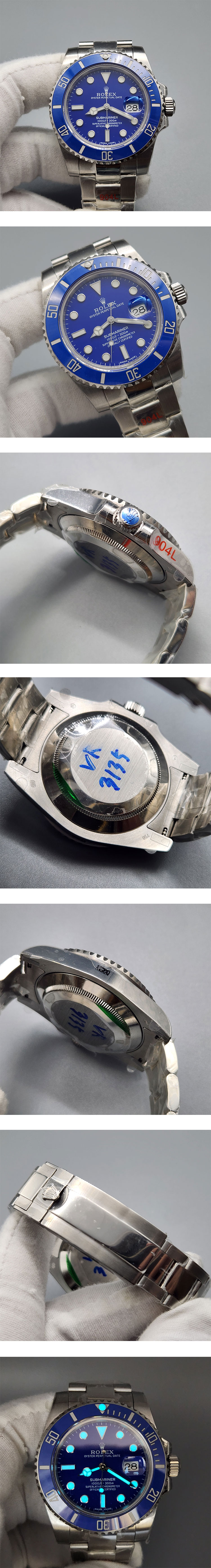 ロレックス サブマリーナー 116619LB,3135 ムーブメント搭載! ( Noob工場最高製品)