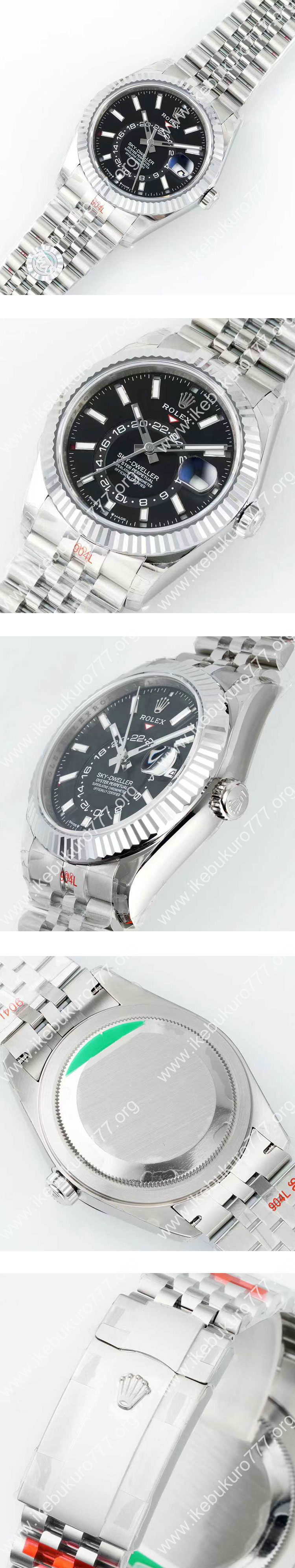 TW製新品 ロレックスコピー スカイドゥエラー 336934 ブラック 高級腕時計
