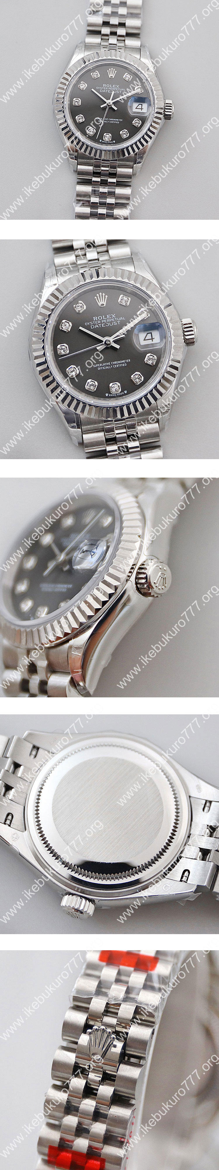 (GM製)ロレックスコピー時計 279174g デイトジャスト 28mm グレー 気分上昇