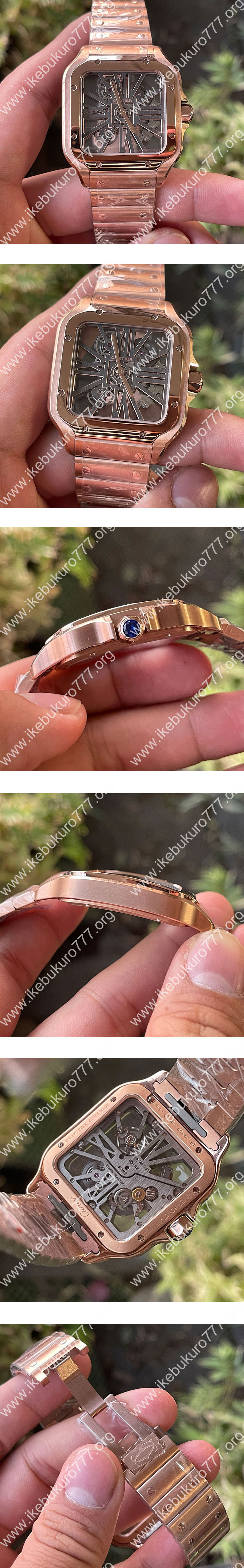 【RF工場】カルティエ サントス LM WHSA0016 人気上昇スーパーコピー時計