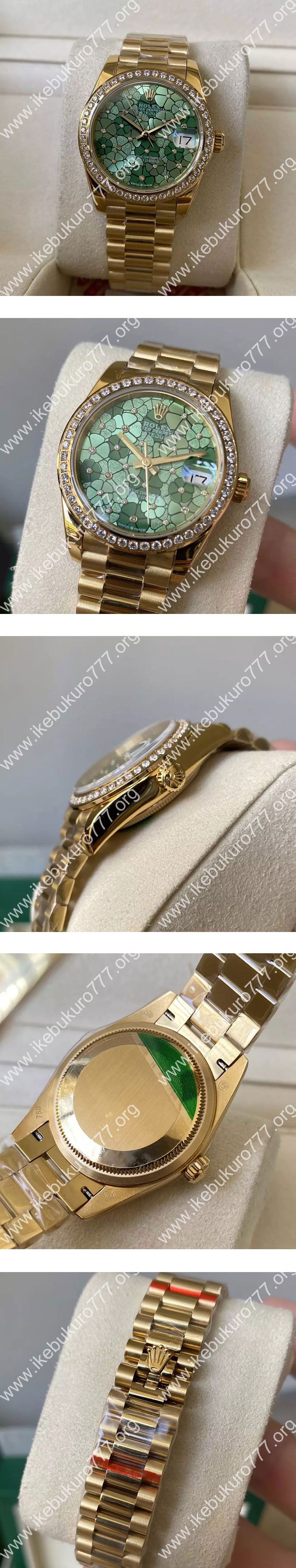 【GM製 グリーンフローラルモチーフ】M278288RBR-0038 デイトジャスト 31mm ロレックスコピー時計 安心購入
