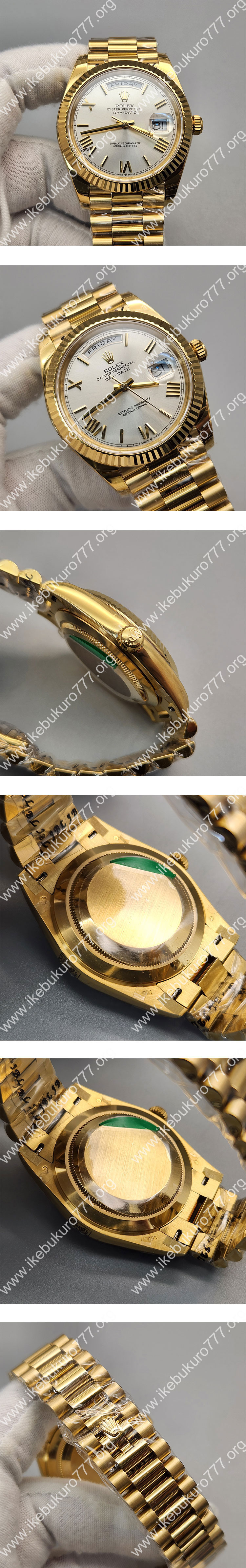 2026人気ロレックススーパーコピー時計 M228238-0002デイデイト 41mm シルバー XT製