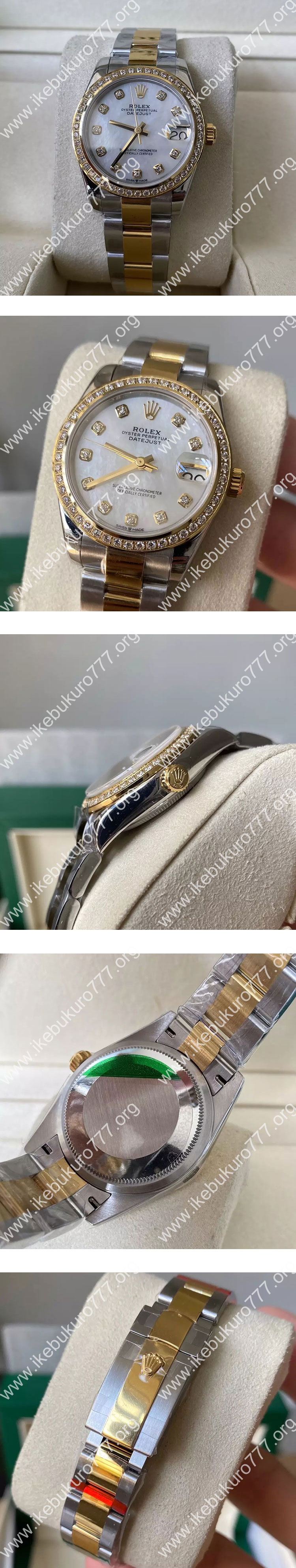 【GM製 ロレックスコピー】M278383RBR-0028 デイトジャスト 31mm(レディース) 視認性が高い