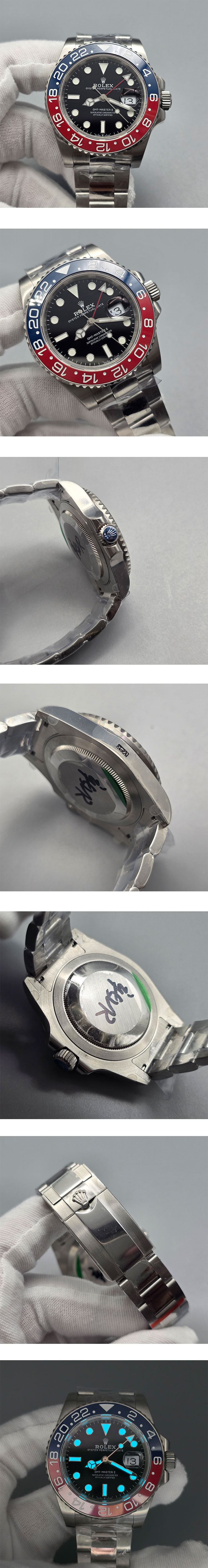 2024新品ロレックスコピー GMTマスター II ,3285ムーブメント搭載!M126710BLRO-0002 ( Noob工場)