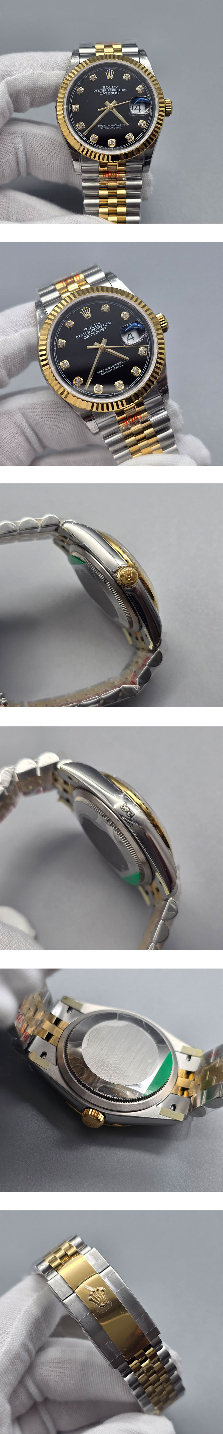 ロレックス人気NO.1 デイトジャストコピーM126233-0021 ブラック 36mm