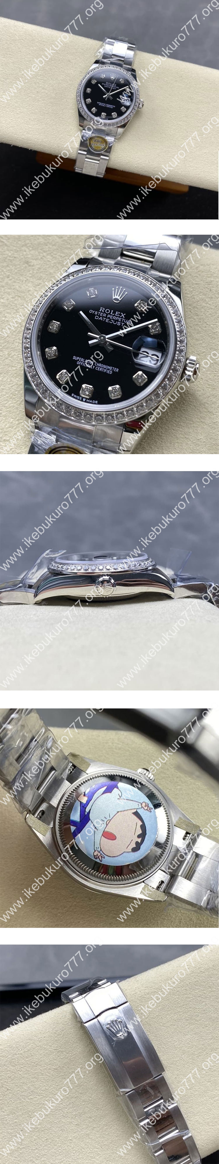 【ARF製 2236搭載】ロレックスコピー M278384rbr-0020 デイトジャスト 31mm レディース ブラック