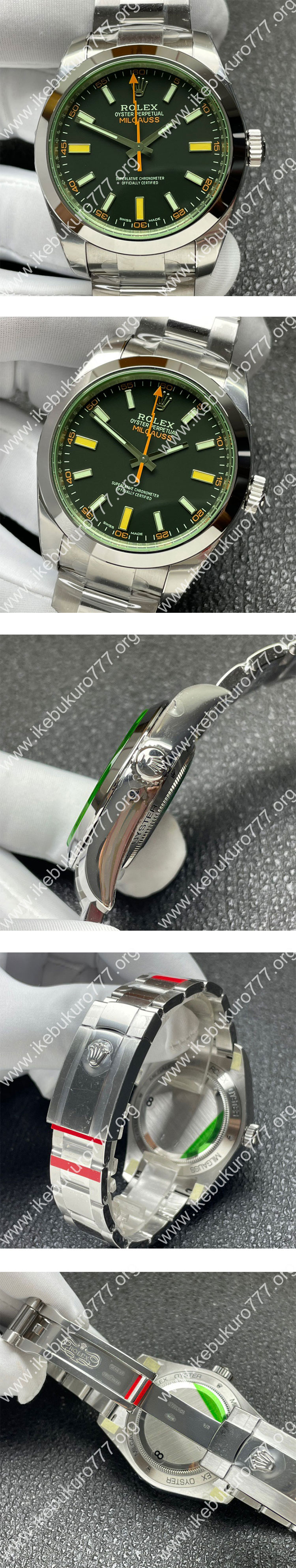 (VS工場 ロレックスコピー) ミルガウス M116400GV-0001 ブラック 3131搭載 おすすめの逸品