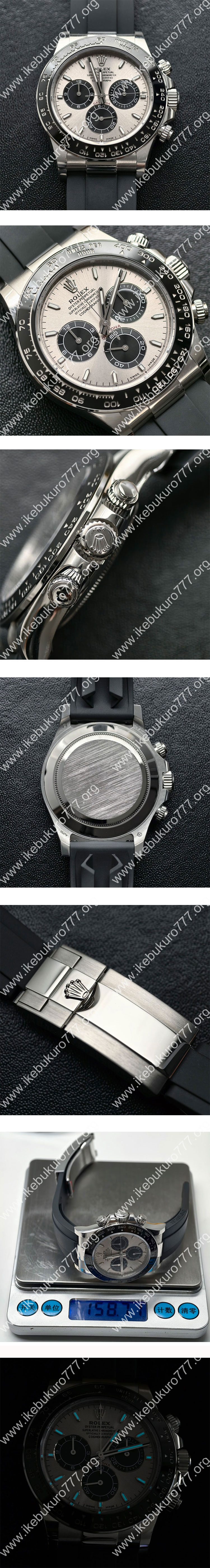 【BDS製 砲金】ロレックスコピー 126519LN コスモグラフデイトナ 40mm スチール/ブライトブラック 加重版