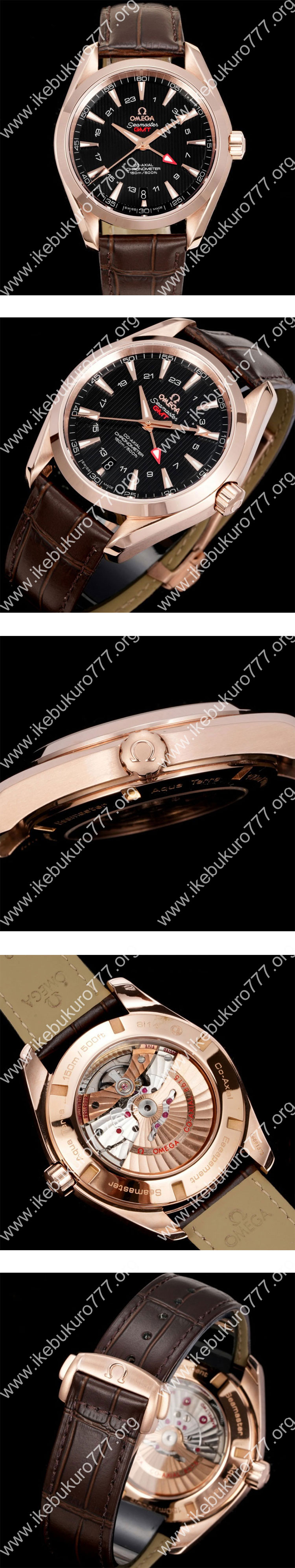 (OVS製 スーパーコピー時計)オメガ シーマスター アクアテラ 150M GMT 43 MM 231.53.43.22.06.002 レッドゴールド