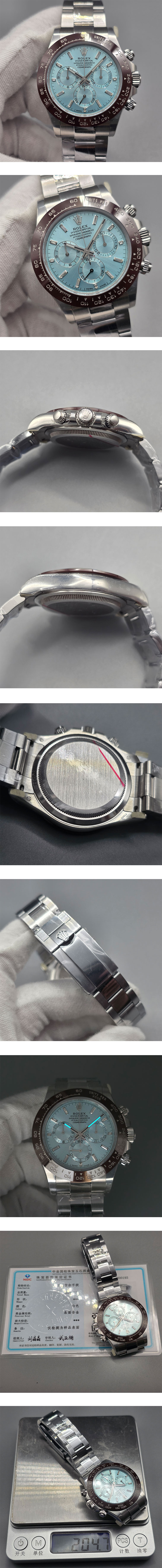 【加重版 砲金】ロレックスコピー コスモグラフデイトナ M116506-0002 40mm(アイスブルー) (BDS製造)