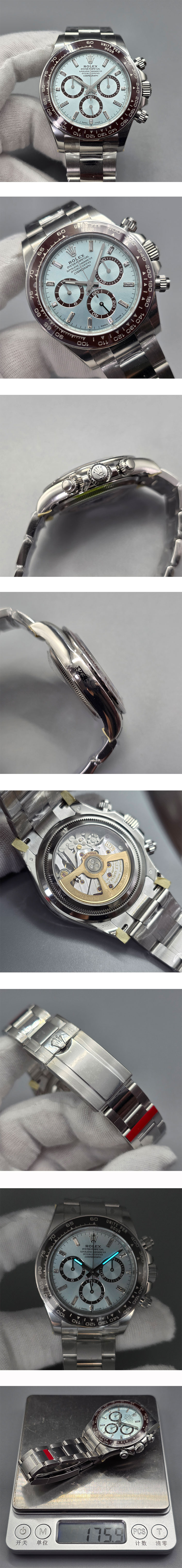【VS工場 4131搭載】ロレックスコピー コスモグラフ デイトナ 40mm アイスブルー M126506-0002 加重版