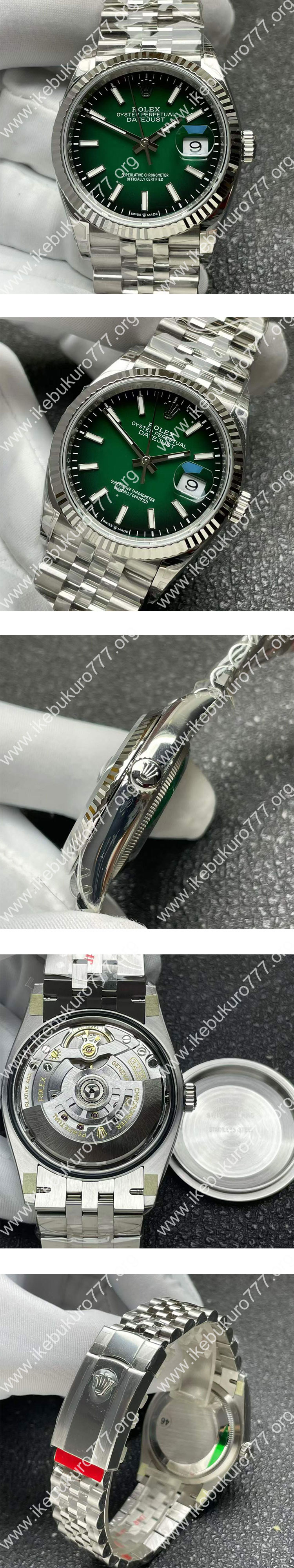 優れた精度 VS製 ロレックスコピー M126234-0059 デイトジャスト 36mm グリーン