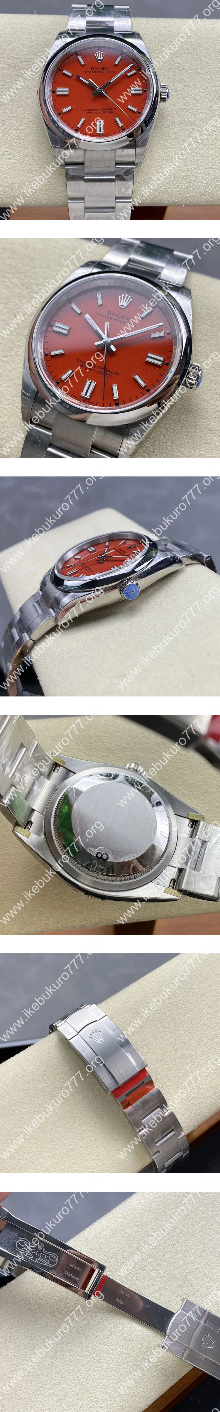 VS工場 ロレックスコピー M126000-0007 オイスターパーペチュアル 36mm コーラルレッド 佐川急便