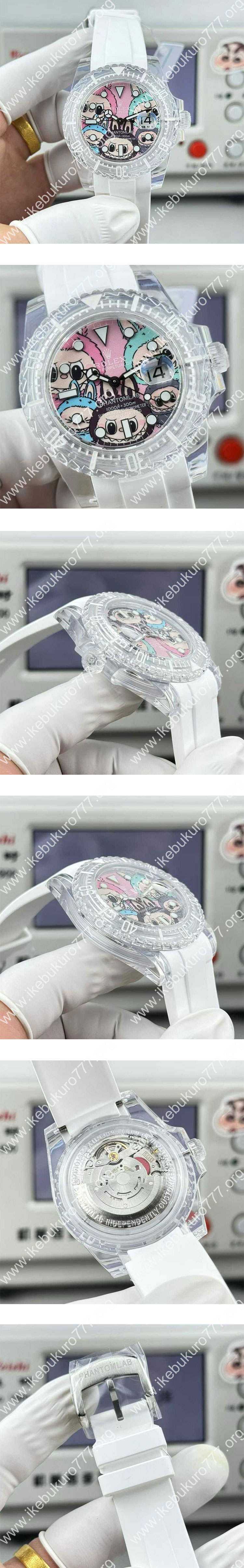 (ROLEX&Labubu) 堅牢性高ロレックスコピー時計 サブマリーナー改装(ES製造)