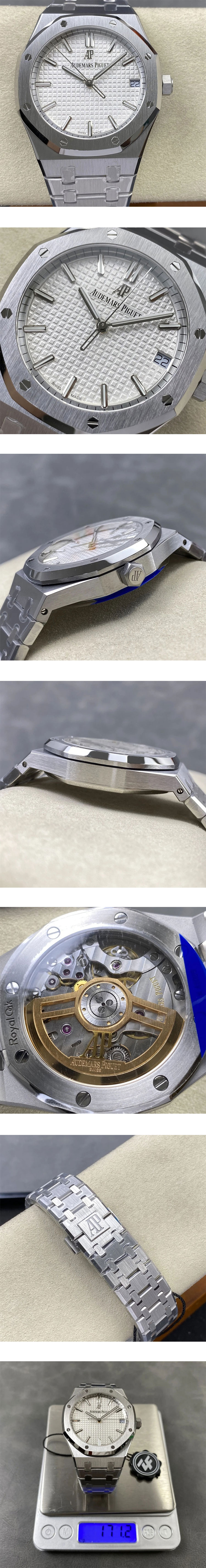 【ZF工場】 ロイヤルオーク 15510ST.OO.1320ST.08 シルバー文字盤 オーデマピゲスーパーコピー時計 気分上昇