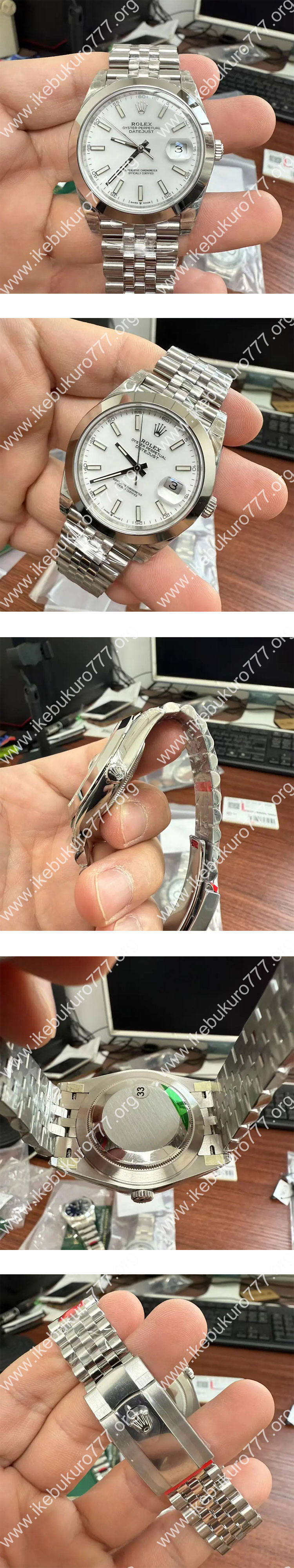 VS製 ロレックスコピーデイトジャスト M126300-0006 (ケース径41mm) ホワイトダイヤル 高級腕時計ブランド