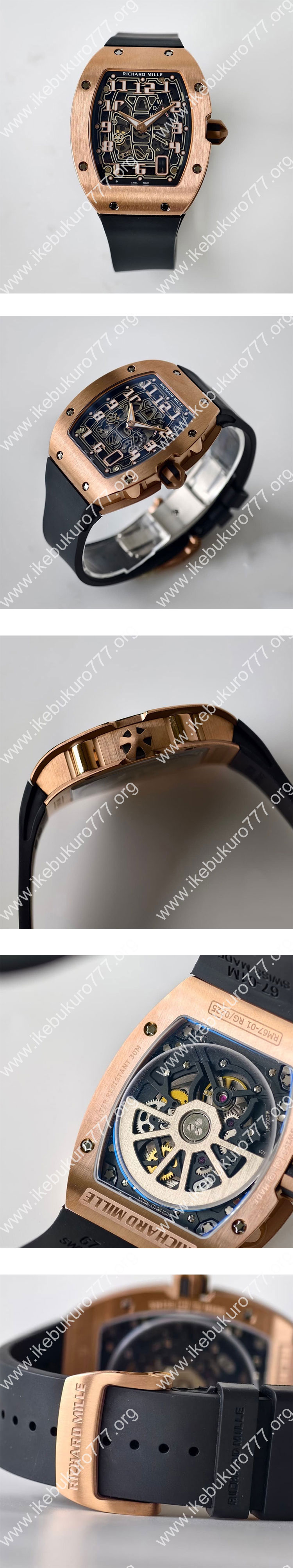 【UMI製】 リシャール・ミルコピー時計 RM 67-01 オートマティック エクストラフラット 高級品取り扱いストア
