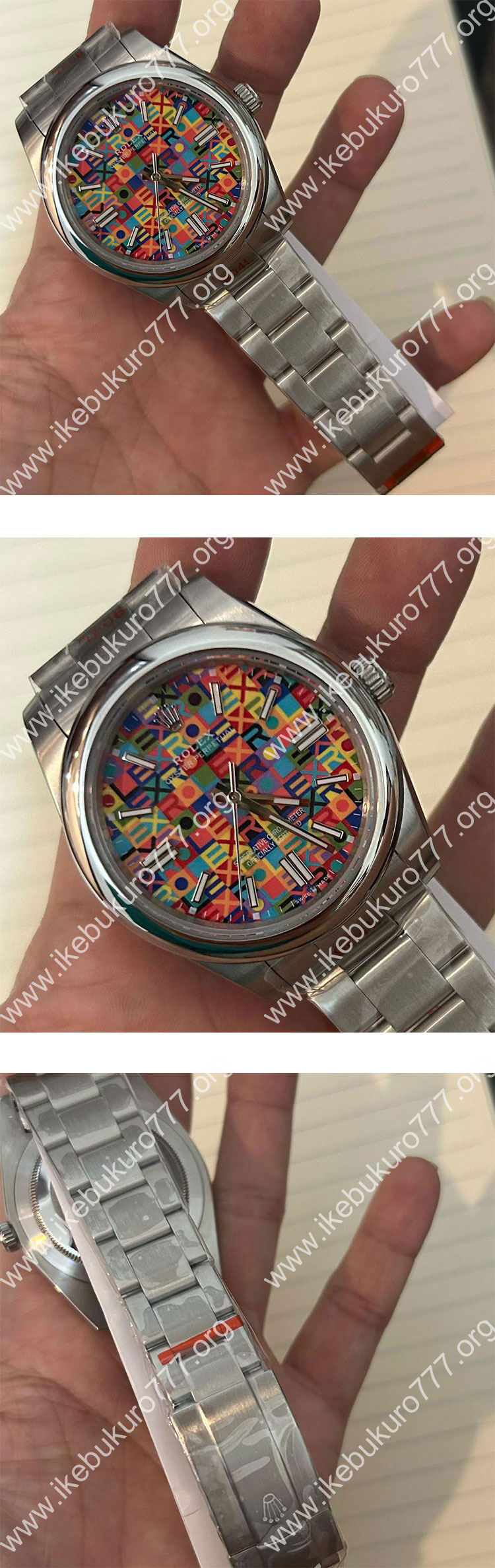 (TT製)ロレックスコピー最安値 オイスターパーペチュアル 134300 レインボー文字盤 41mm