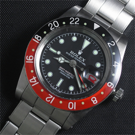 ロレックス GMT マスター ヴィンテージコピー時計【Ref. 6542 Swiss ETA社 2846】