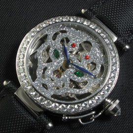 スーパーコピー腕時計カルティエ(全面ダイヤ) シースルーバック