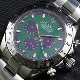 【優良配送】ROLEX デイトナ43mmブランドコピー時計 Asian 21600振動 AUTOMATIC グリーン文字盤 クロノメーター