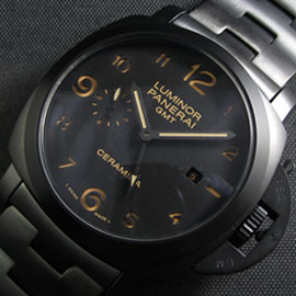 パネライ ルミノール GMT PAM438 ， Asain 21600振動