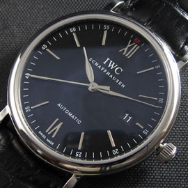 新品発見 IWC ポルトフィーノ, ASAIN 2892ムーブメント搭載 AUTOMATIC カレンダー ブラック文字盤