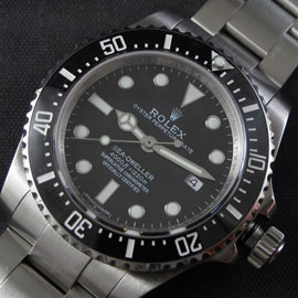 メンズ腕時計ROLEX シードゥエラー(ブラック文字盤)