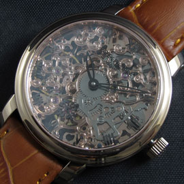 【芸術性がある】PATEK PHILIPPE スケルトン・Asian ムーブ 21600振動 手巻き 44mm ピンクゴールド