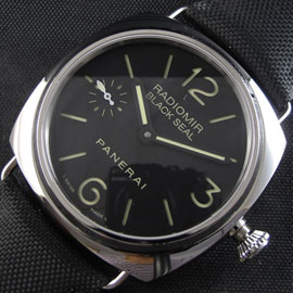 【安心の2年保証】パネライ ラジオミール ブラック シール高級腕時計