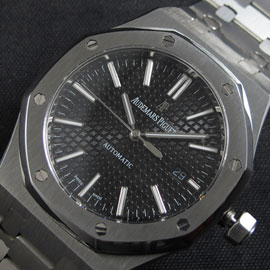 人気商品 AUDEMARS PIGUET ロイヤルオーク 9015ムーブ AUTOMATIC 日付 ブラック スーパールミナンス