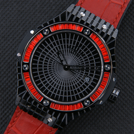 【高級腕時計】ウブロビックバン　ブラック 　キャビア　 Asian ETA 2824-2