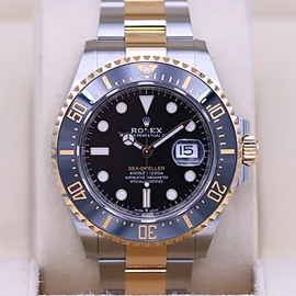 操作性に優れるROLEX シードゥエラーRef.126603.Asian 2836ムーブ 自動巻き  スーパールミナンス  デイト ブラック