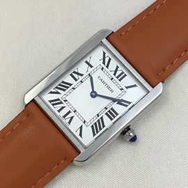 品質良好 スーパーコピー時計 CARTIER タンク ソロ 24ミリ Quartz movement ホワイト文字盤 鏡面仕上げ