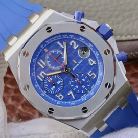 優良店舗 AUDEMARS PIGUET コピー時計 ロイヤル オーク オフショア・クロノグラフ Ref.26470ST.OO.A030CA.01 ブルー