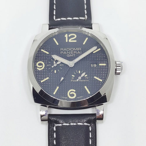 パネライコピー時計通販 ラジオミール 1940 3デイズ GMT パワーリザーブ オートマティック アッチャイオ 45mm  PAM00628