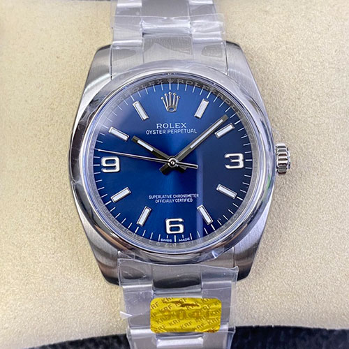 ロレックススーパーコピー腕時計 オイスターパーペチュアル 116000 ブルー 369