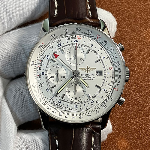 2024高品質ブライトリングコピー ナビタイマー GMT A24322121G1P1 ホワイト 43mm