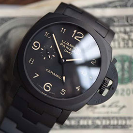 レプリカ専門店 PANERAI スーパーコピー N級 ルミノール GMT PAM438 44mm P9001搭載！自動巻き セラミック VS工場