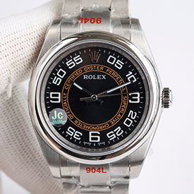 ブランド時計コピーロレックス オイスターパーペチュアル 116000 ブラック オレンジサークル