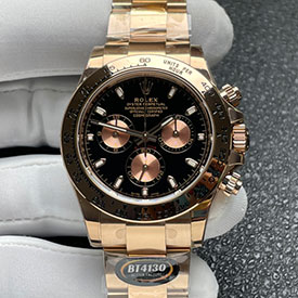 Better製最強のロレックススーパーコピー時計 デイトナ M116505-0008 ブラック/ピンク 専用の4130ムーブメント！
