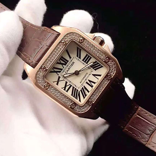 楽しい買い物 カルティエコピー メンズ腕時計 サントス100 MM 人気モデル 【迅速な発送】