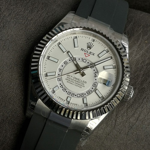 2024最高品質スーパーコピー時計 ロレックス スカイドゥエラー 336239 ホワイト/バー文字盤 9002搭載