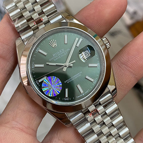 【高品質を守る】ROLEXコピー デイトジャスト 41mm ミントグリーン M126300-0020 自動巻き デイト