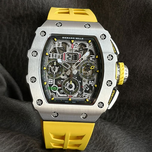 最高精密リシャールミル RM11-03Ti オートマティック フライバッククロノグラフ チタン ブランド時計コピー